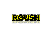 Chevrolet Radiator grille emblem with ROUSH logo (Type 4) Chevrolet emblems decoinfabric YELLOW BLACK