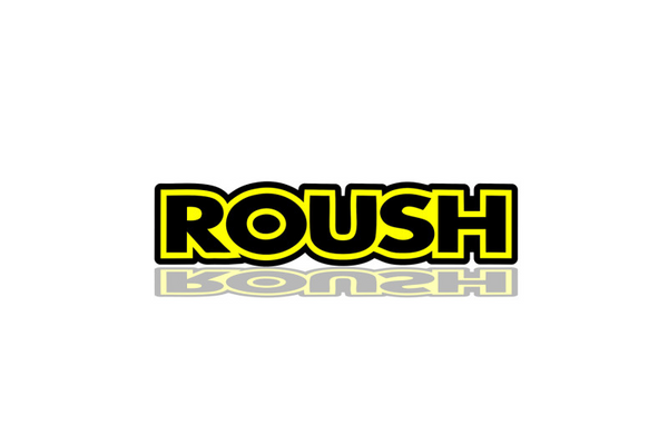 Chevrolet Radiator grille emblem with ROUSH logo (Type 4)