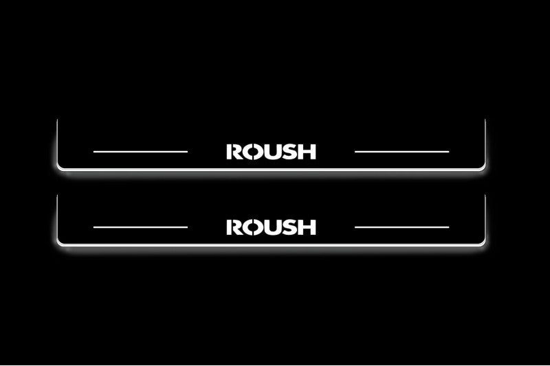 Ford Mustang VII 2023+ Illuminated LED Door Sill Plates With Roush Logo