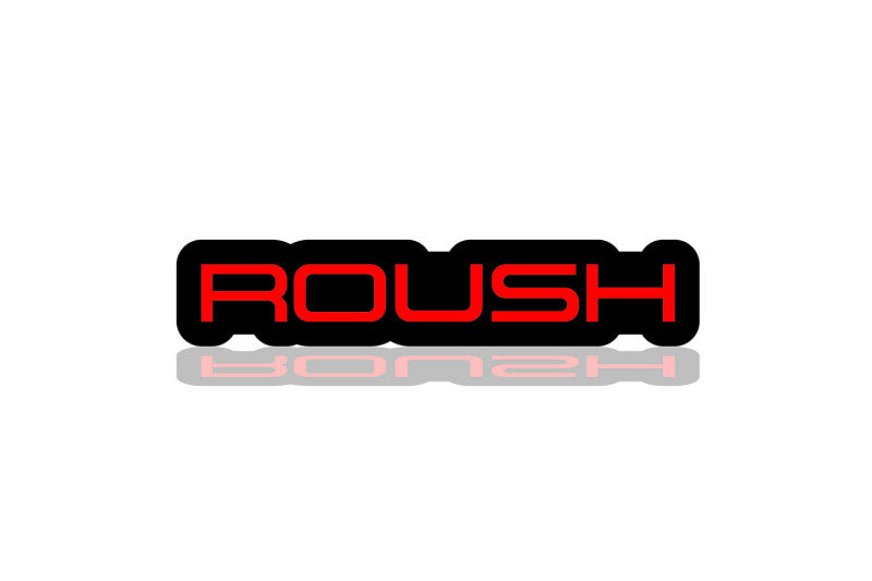 Ford Illuminated LED Radiator Grille Emblems and Badges with Roush (type 3) logo Ford Led Emblems decoinfabric