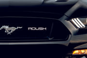 Ford Mustang Radiator grille emblem with ROUSH logo (Type 5) Ford emblems decoinfabric