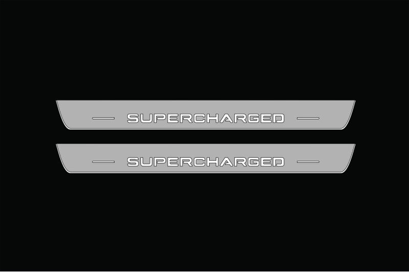 Range Rover IV 2012-2021 LED Door Sills With Supercharged Logo Range Rover Led Door Sills opdesign