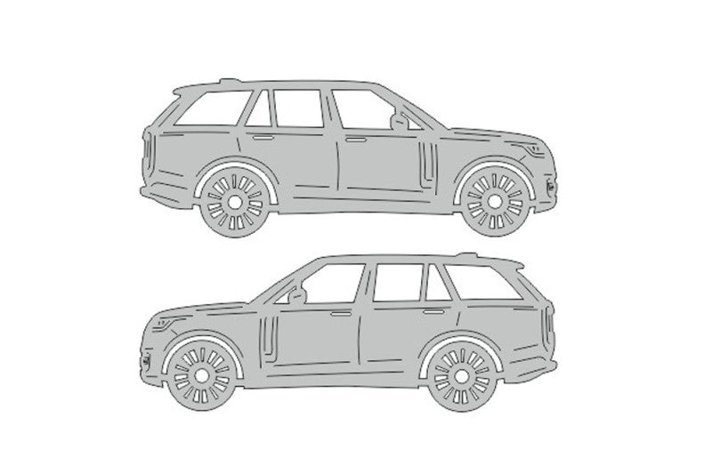 Range Rover V (2022+) Floor Mat Emblem Set – Stainless Steel Badges Car Mats Badges Decoin