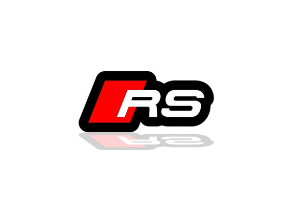 Audi Illuminated LED Radiator Grille Emblems and Badges with RS logo