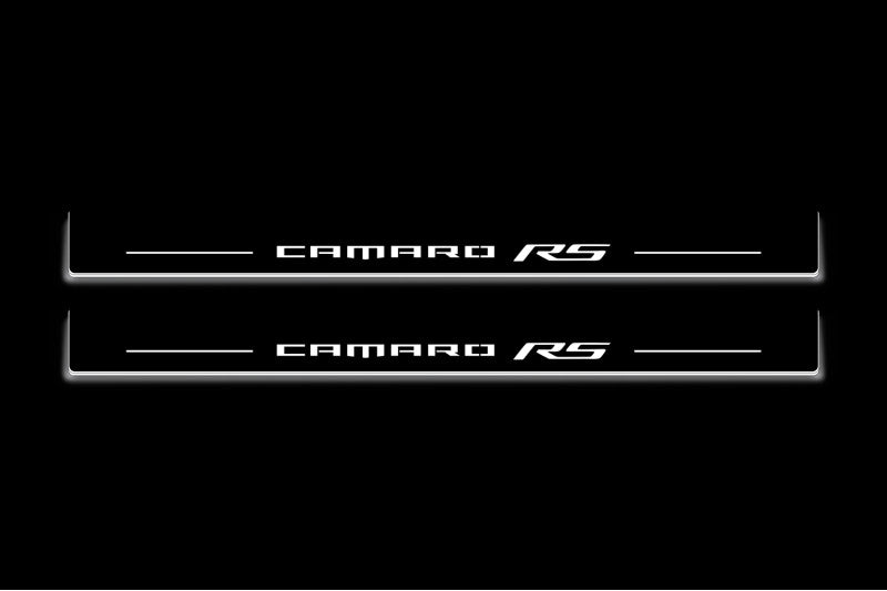 Chevrolet Camaro VI 2016+ Auto Door Sills With Logo Camaro RS