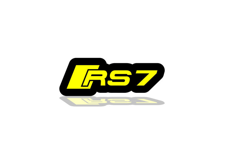 Audi Illuminated LED Radiator Grille Emblems and Badges with RS7 logo Audi Led emblems decoinfabric