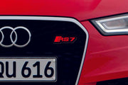 Audi Illuminated LED Radiator Grille Emblems and Badges with RS7 logo Audi Led emblems decoinfabric
