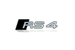 Cargar la imagen en el visor de la galería, Audi tailgate trunk rear 3D emblem with RS4 logo (type MIXT) — photo 3