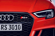 Audi Illuminated LED Radiator Grille Emblems and Badges with RS4 logo Audi Led emblems decoinfabric