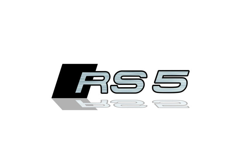 Audi tailgate trunk rear 3D emblem with RS5 logo (type MIXT)