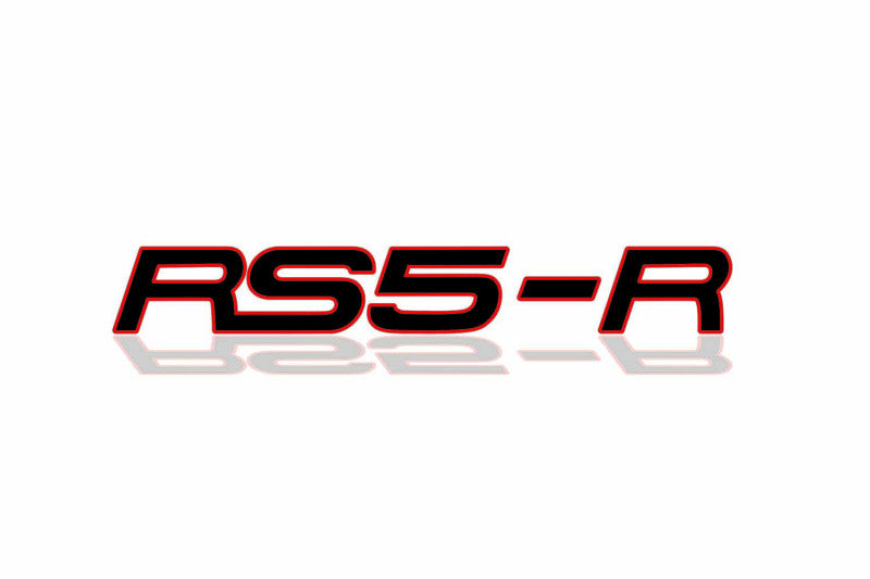 Audi tailgate trunk rear 3D emblem with RS5-R logo (type MIXT)