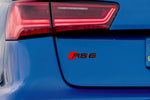 Carica l'immagine nella galleria, Audi tailgate trunk rear 3D emblem with RS6 logo (type MIXT) — photo 2