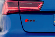 Audi tailgate trunk rear 3D emblem with RS6 logo (type MIXT)