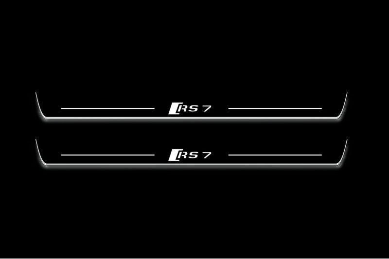 Audi A7 C7 2010-2018 Led Sill Plates With Logo RS7