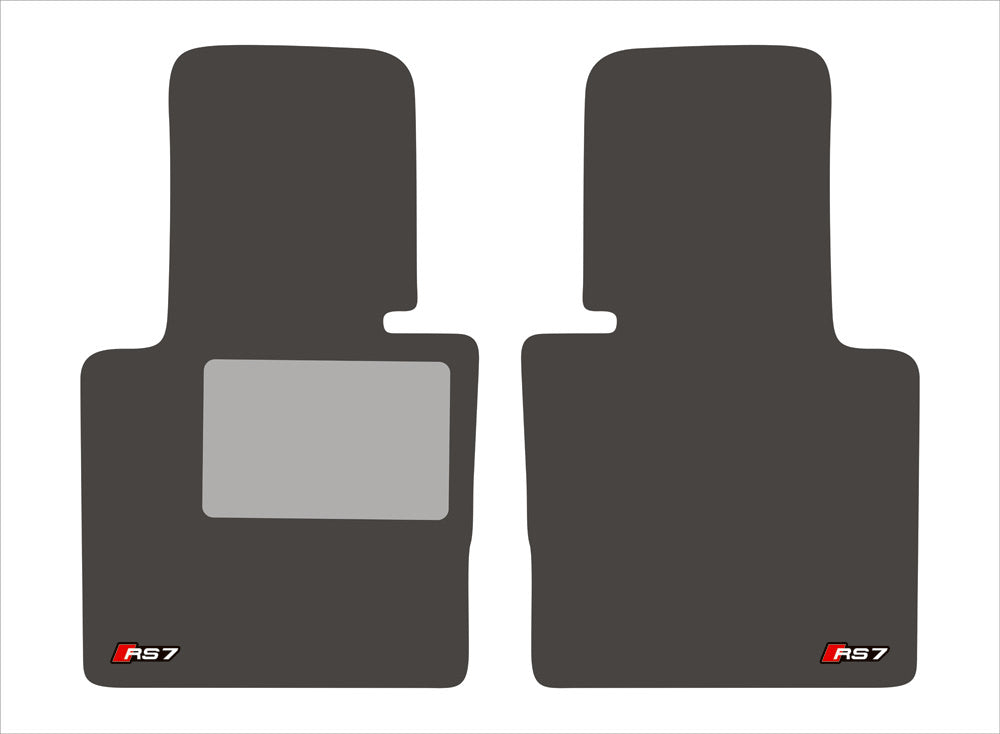 Colored Floor Mat Emblems for Audi RS7 – Add a Touch of Personality Car Mats Badges Decoin