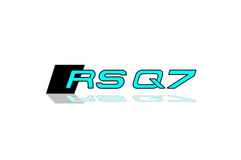 Audi tailgate trunk rear 3D emblem with RSQ7 logo (type MIXT) Audi emblems decoinfabric