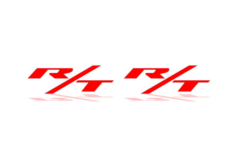 Dodge emblem for fenders with R/T logo (Type Mono) Dodge emblems decoinfabric RED