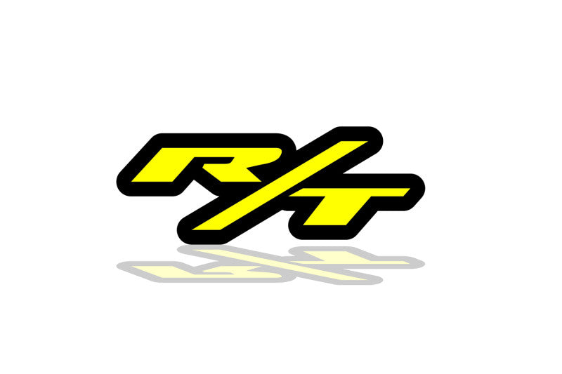 Dodge Illuminated LED Radiator Grille Emblems and Badges with R/T (type 3) Big size logo Dodge Led emblems decoinfabric