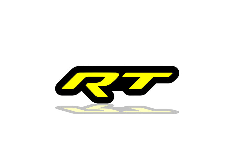Dodge Illuminated LED Radiator Grille Emblems and Badges with RT logo Dodge Led emblems decoinfabric