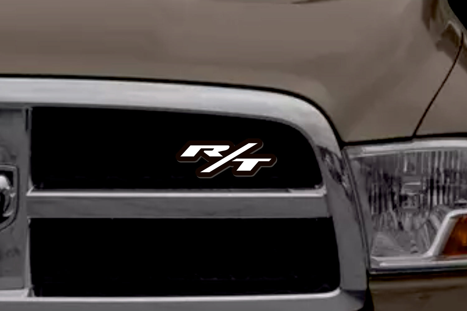Dodge Illuminated LED Radiator Grille Emblems and Badges with R/T (type 3) Big size logo Dodge Led emblems decoinfabric