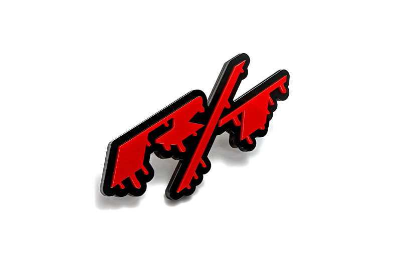 DODGE emblem for fenders with R/T Blood logo (Big Size) Dodge emblems decoinfabric