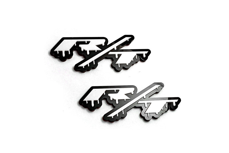 DODGE emblem for fenders with R/T Blood logo (Big Size) Dodge emblems decoinfabric