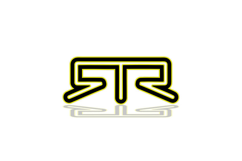Ford tailgate trunk rear 3D emblem with RTR logo (type MIXT) Ford emblems decoinfabric