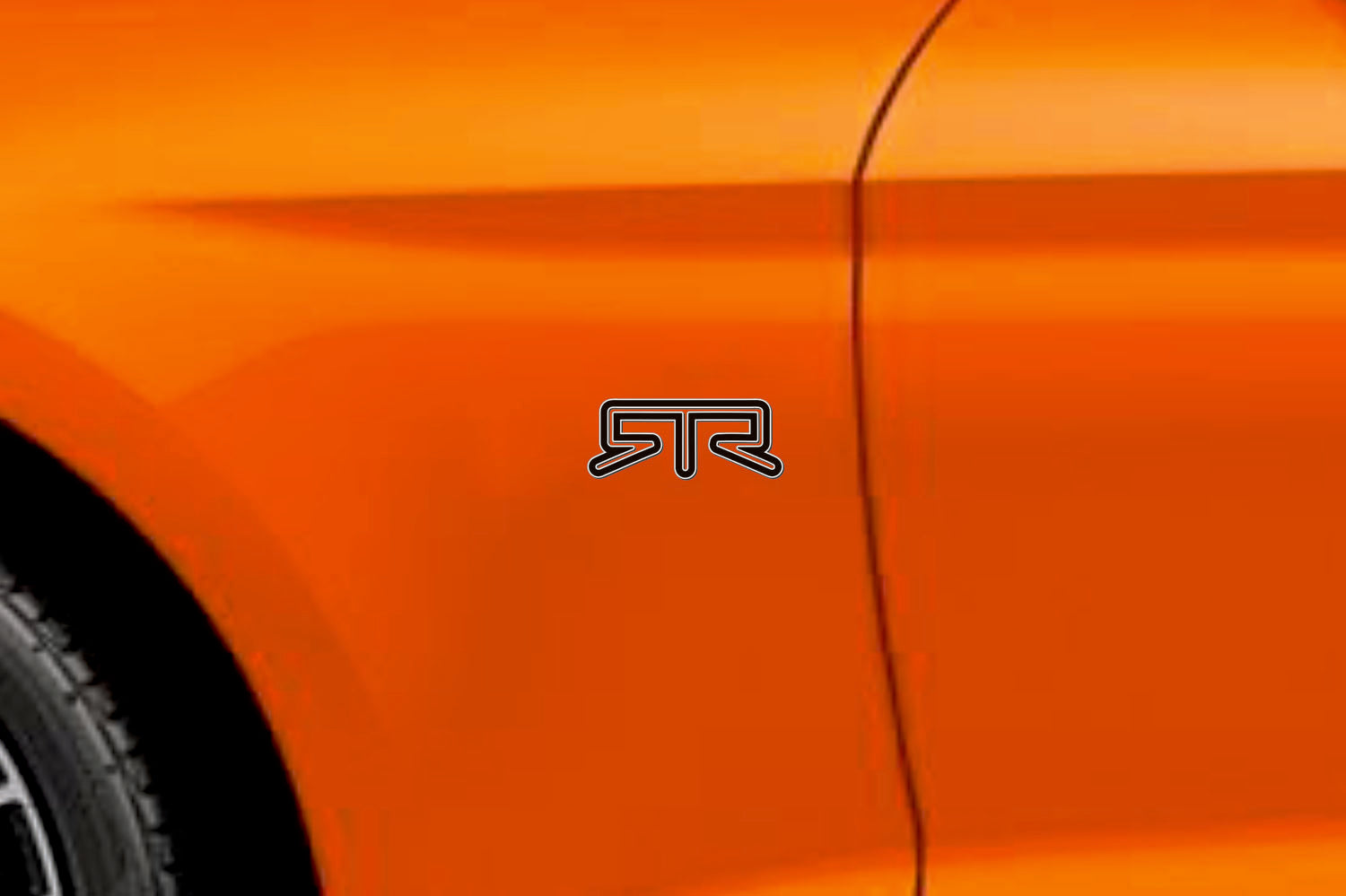 Ford 3D emblem for fenders with RTR logo (type MIXT) Ford emblems decoinfabric