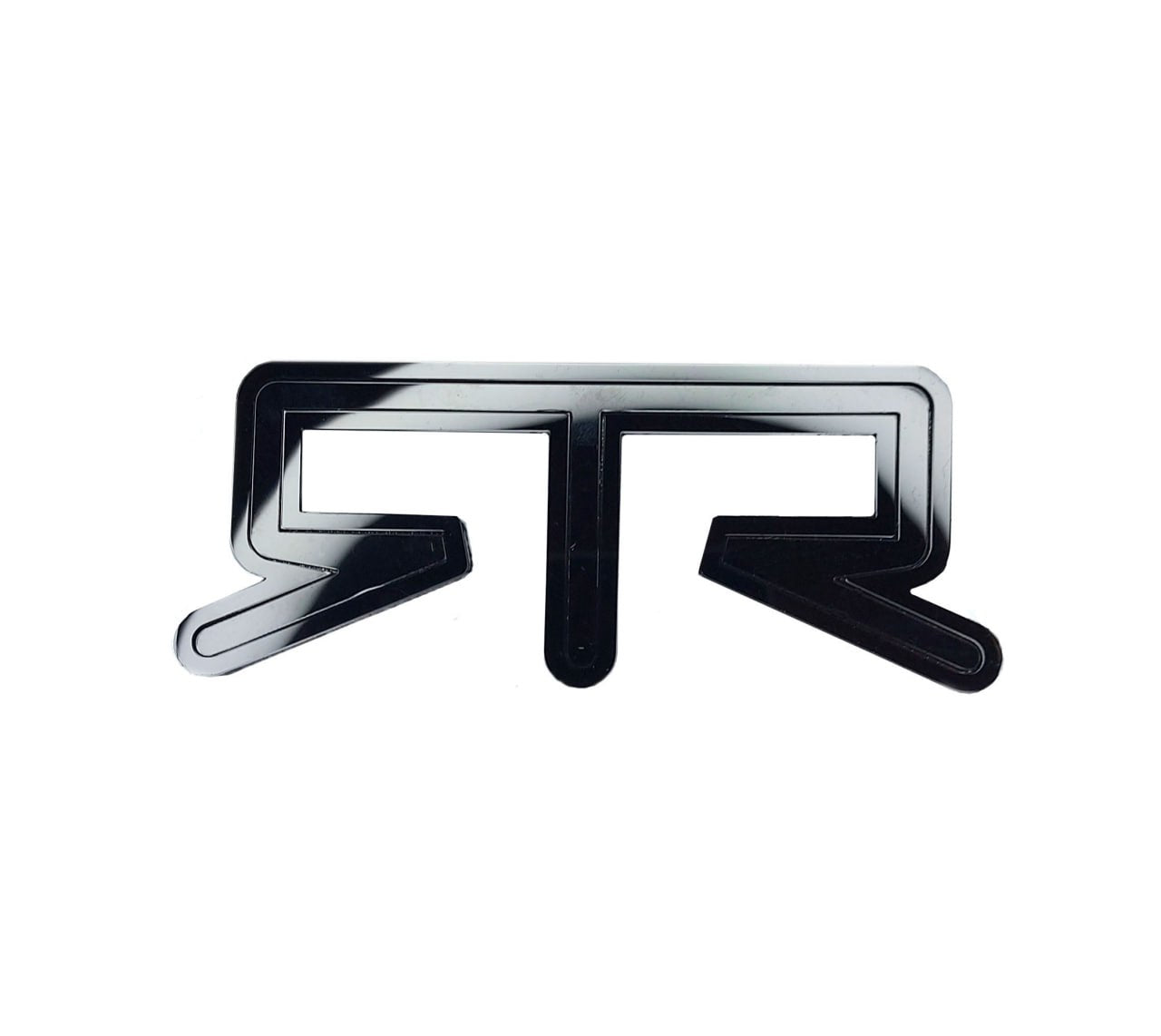 Ford tailgate trunk rear emblem with RTR logo Ford emblems decoinfabric BLACK BLACK