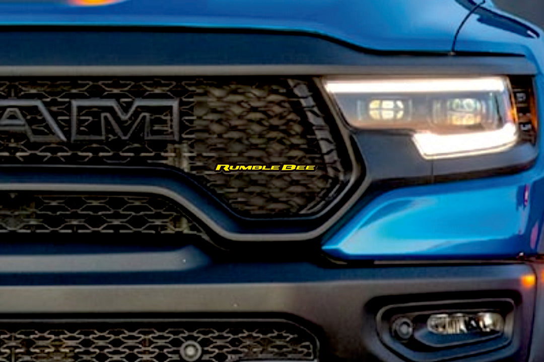 Dodge Ram V 2019+ Radiator grille emblem with Rumble Bee logo