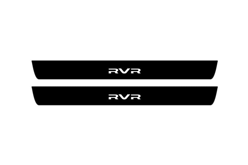 Mitsubishi RVR III 2010+ Led Door Sill Pro With Logo RVR (Premium Painting) Mitsubishi Led Door Sills PRO opdesign