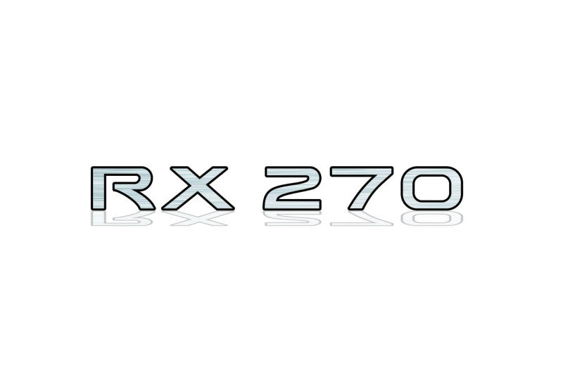 Lexus tailgate trunk rear 3D emblem with RX 270 logo (type MIXT) Lexus emblems decoinfabric