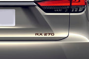 Lexus tailgate trunk rear 3D emblem with RX 270 logo (type MIXT)