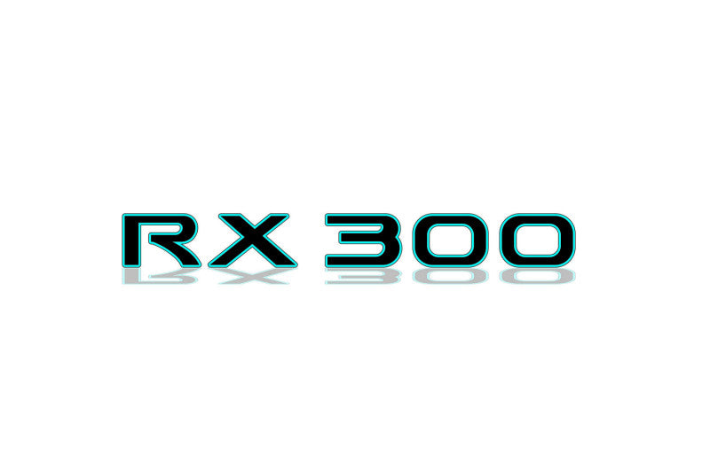 Lexus tailgate trunk rear 3D emblem with RX 300 logo (type MIXT)