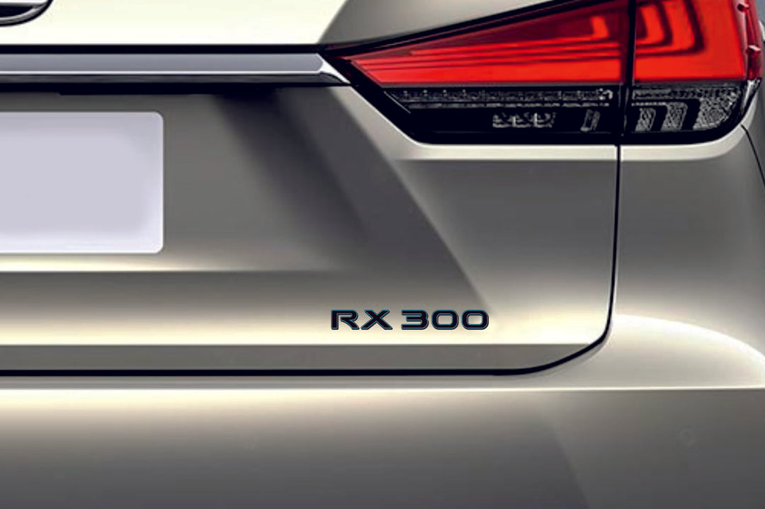 Lexus tailgate trunk rear 3D emblem with RX 300 logo (type MIXT)