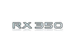 Load image into Gallery viewer, Lexus tailgate trunk rear 3D emblem with RX 350 logo (type MIXT) — photo 3