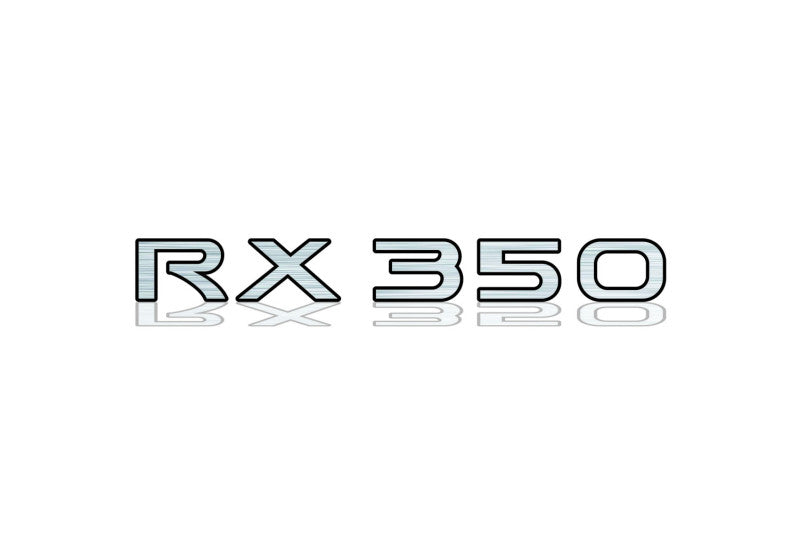 Lexus tailgate trunk rear 3D emblem with RX 350 logo (type MIXT)