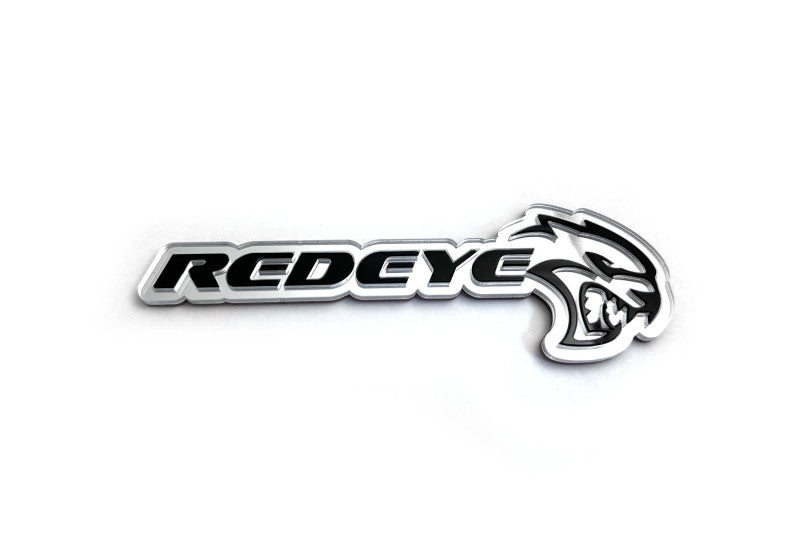 Dodge tailgate trunk rear emblem with Redeye Hellcat logo