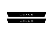 Lexus RZ 2022+ Led Door Sill Pro With Logo Lexus (Premium Painting) Lexus Led Door Sills PRO opdesign