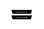 Lexus RZ 2022+ Led Door Sill Pro With Logo Lexus (Premium Painting) Lexus Led Door Sills PRO opdesign