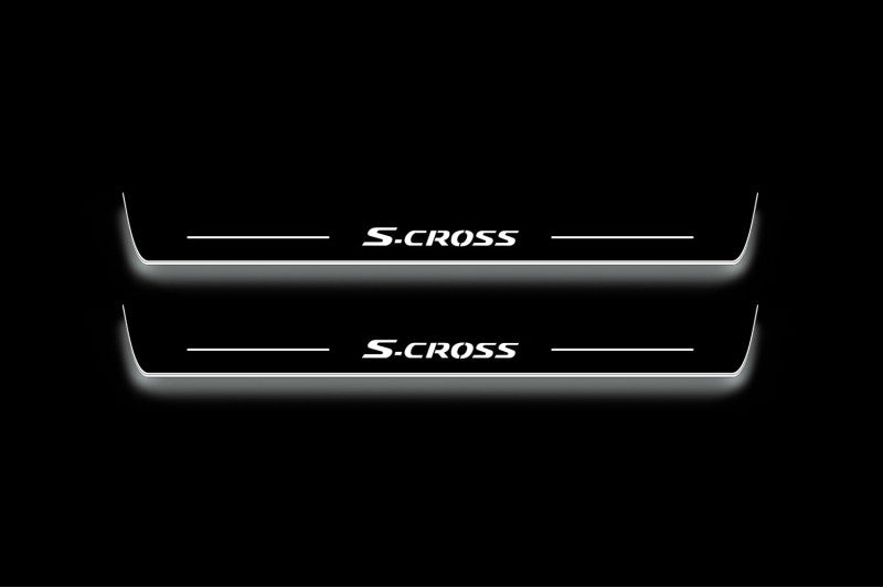 Suzuki S-Cross II 2013-2021 LED Car Door Sill With Logo S-Cross