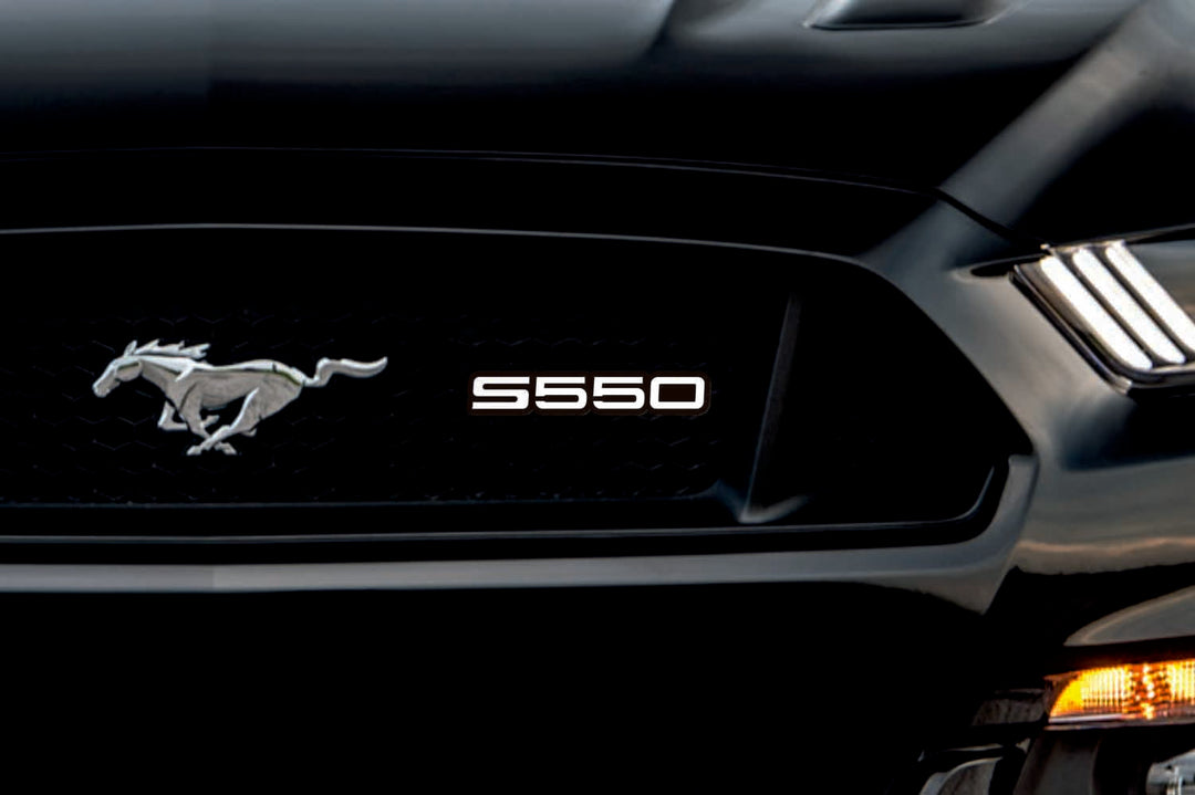 Ford Mustang Radiator grille emblem with S550 logo
