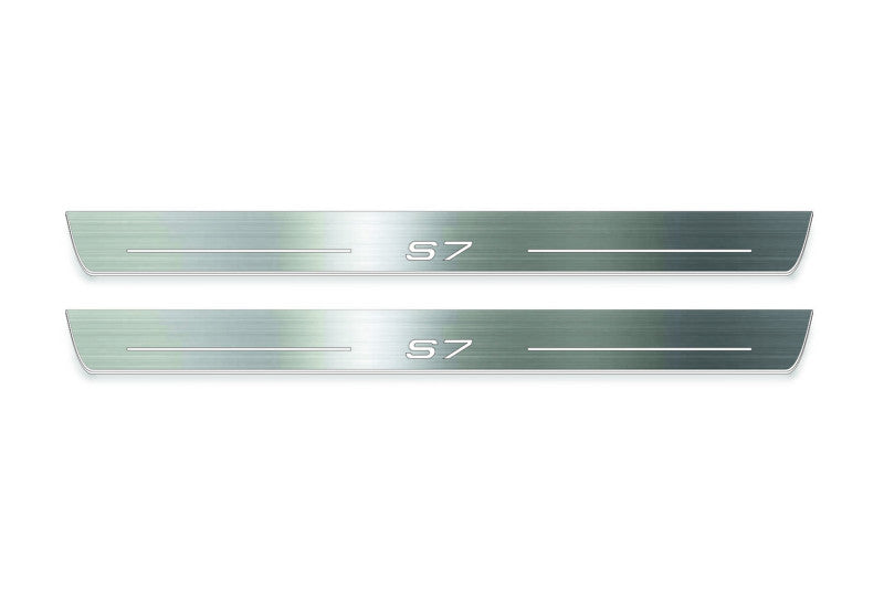Audi A7 C7 2010-2018 Led Sill Plates With Logo S7