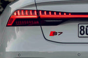 Audi tailgate trunk rear 3D emblem with S7 logo (type MIXT)