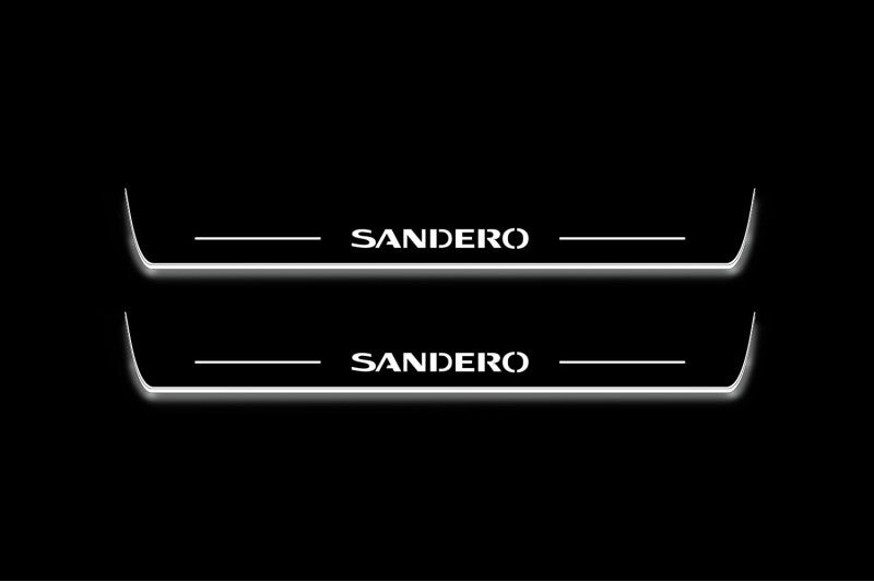 Renault Sandero II 2013+ Led Sill Plates With Logo Sandero