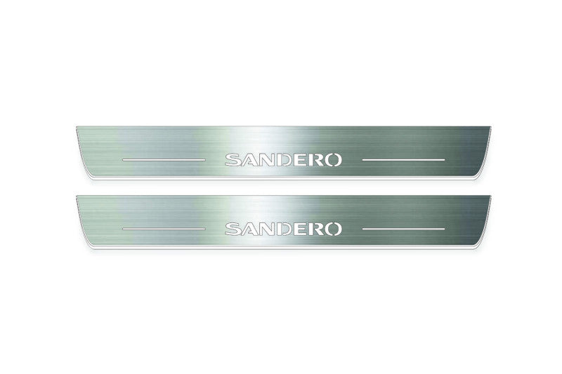 Renault Sandero II 2013+ Led Sill Plates With Logo Sandero