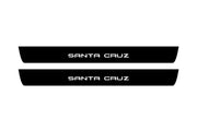 Hyundai Santa Cruz 2021+ Led Door Sill Pro With Logo Santa Cruz (Premium Painting) Hyundai Led Door Sills PRO opdesign
