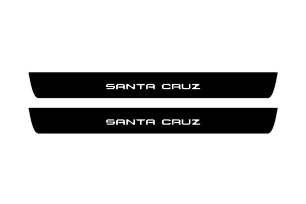 Hyundai Santa Cruz 2021+ Led Door Sill Pro With Logo Santa Cruz (Premium Painting)