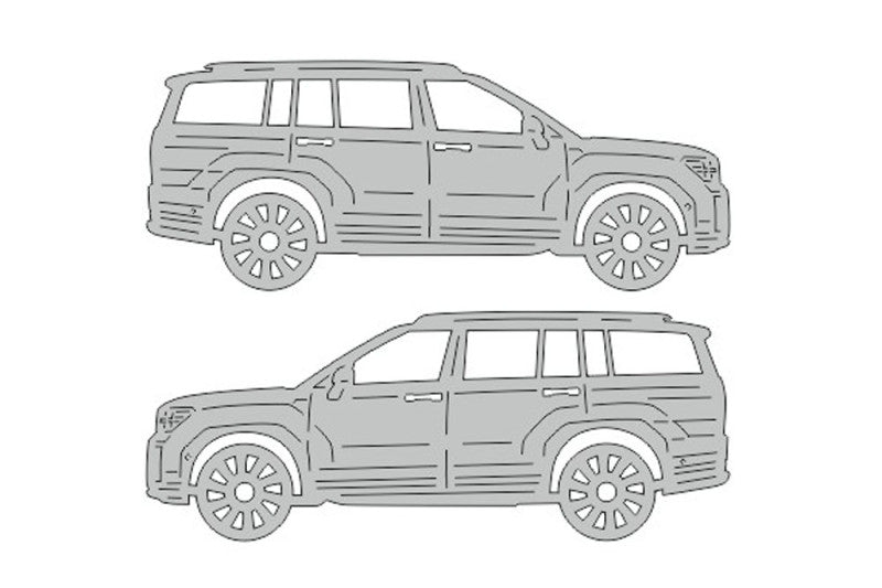 Hyundai SantaFe V (2024+) Floor Mat Emblem Set – Stainless Steel Badges Car Mats Badges Decoin