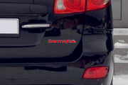 Hyundai SantaFe II 2006-2012 tailgate trunk rear 3D emblem with SantaFe logo (type MIXT) (Copy) Hyundai emblems decoinfabric
